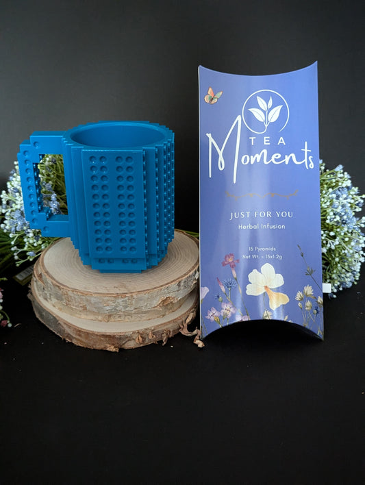 Lego Cup with Tea (Blue)