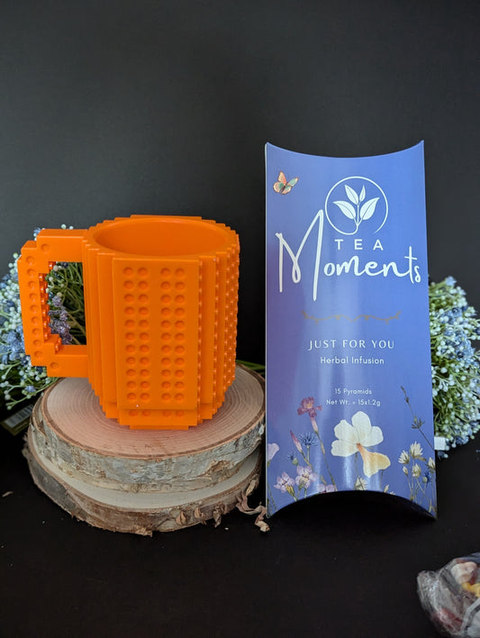 Lego Cup with Tea (Orange)