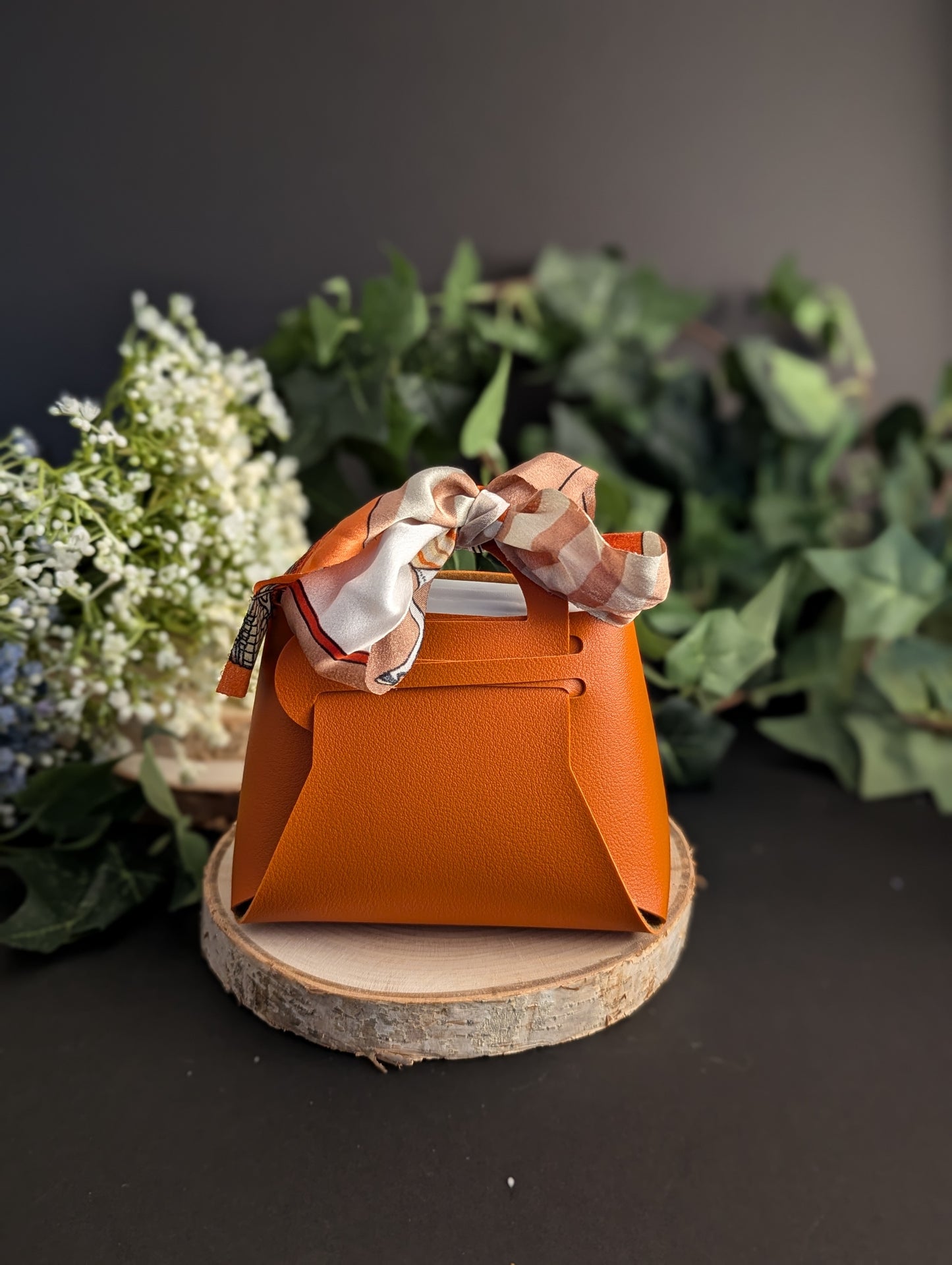 Leather Bag (Orange)